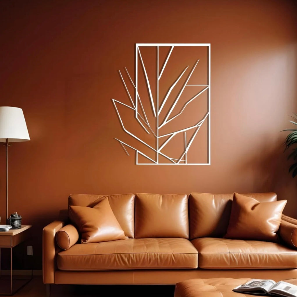 Geometric Leaf Wall Hanging