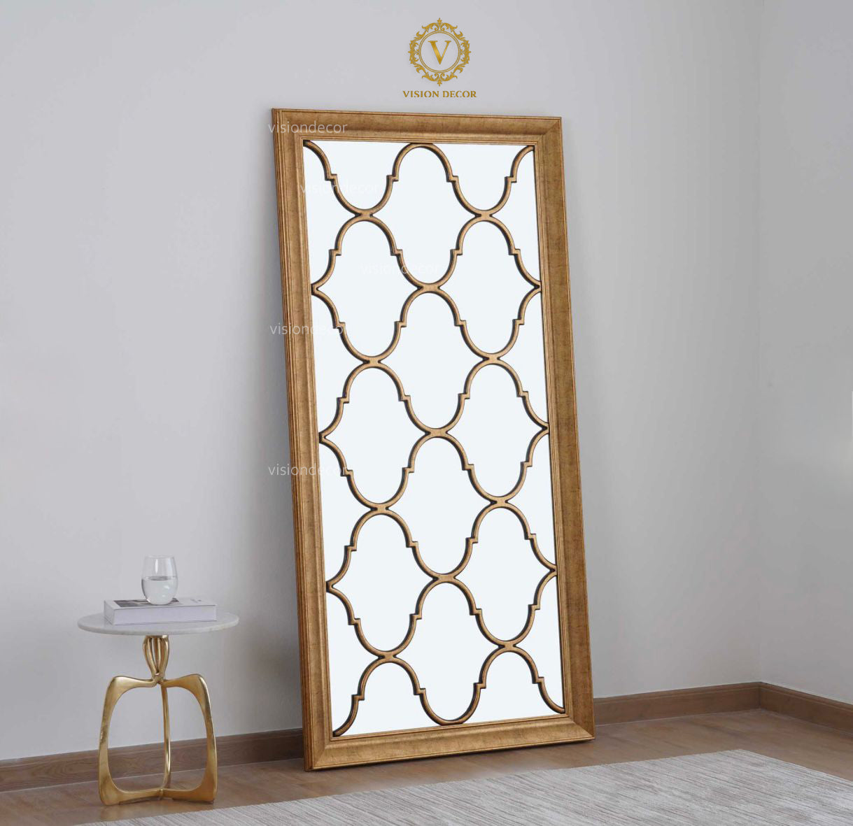 Moroccan Pattern Floor Mirror