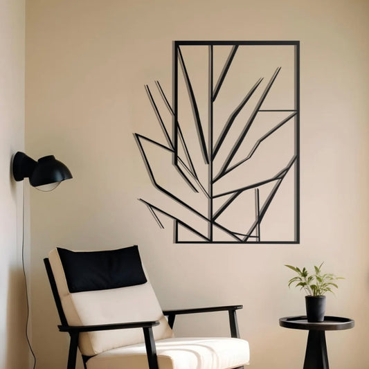 Geometric Leaf Wall Hanging
