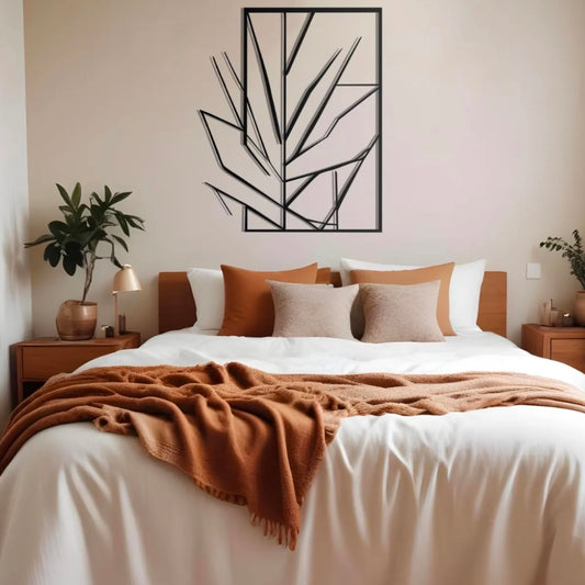 Geometric Leaf Wall Hanging