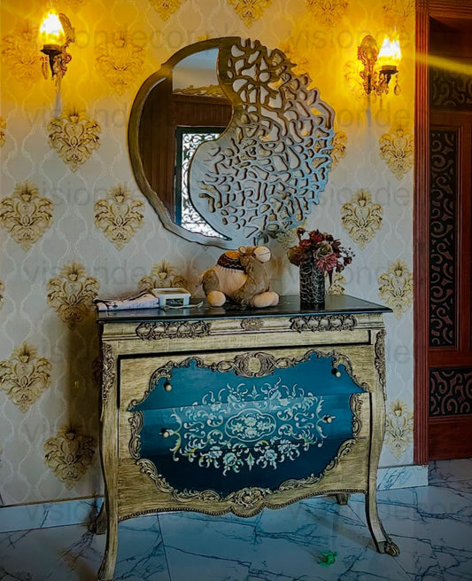 Royal Filigree Wooden Wall Mirror
