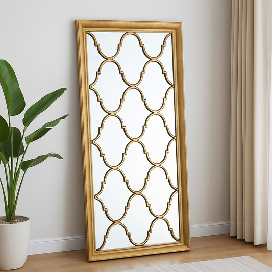 Moroccan Pattern Floor Mirror