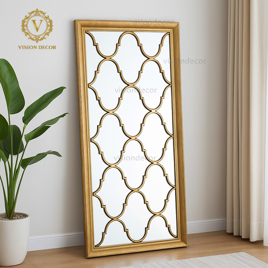 Moroccan Pattern Floor Mirror