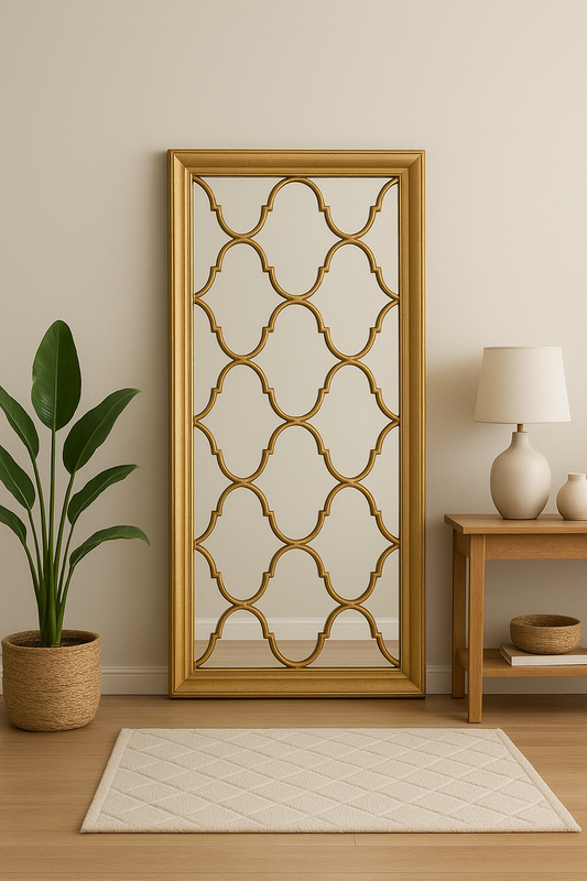 Moroccan Pattern Floor Mirror